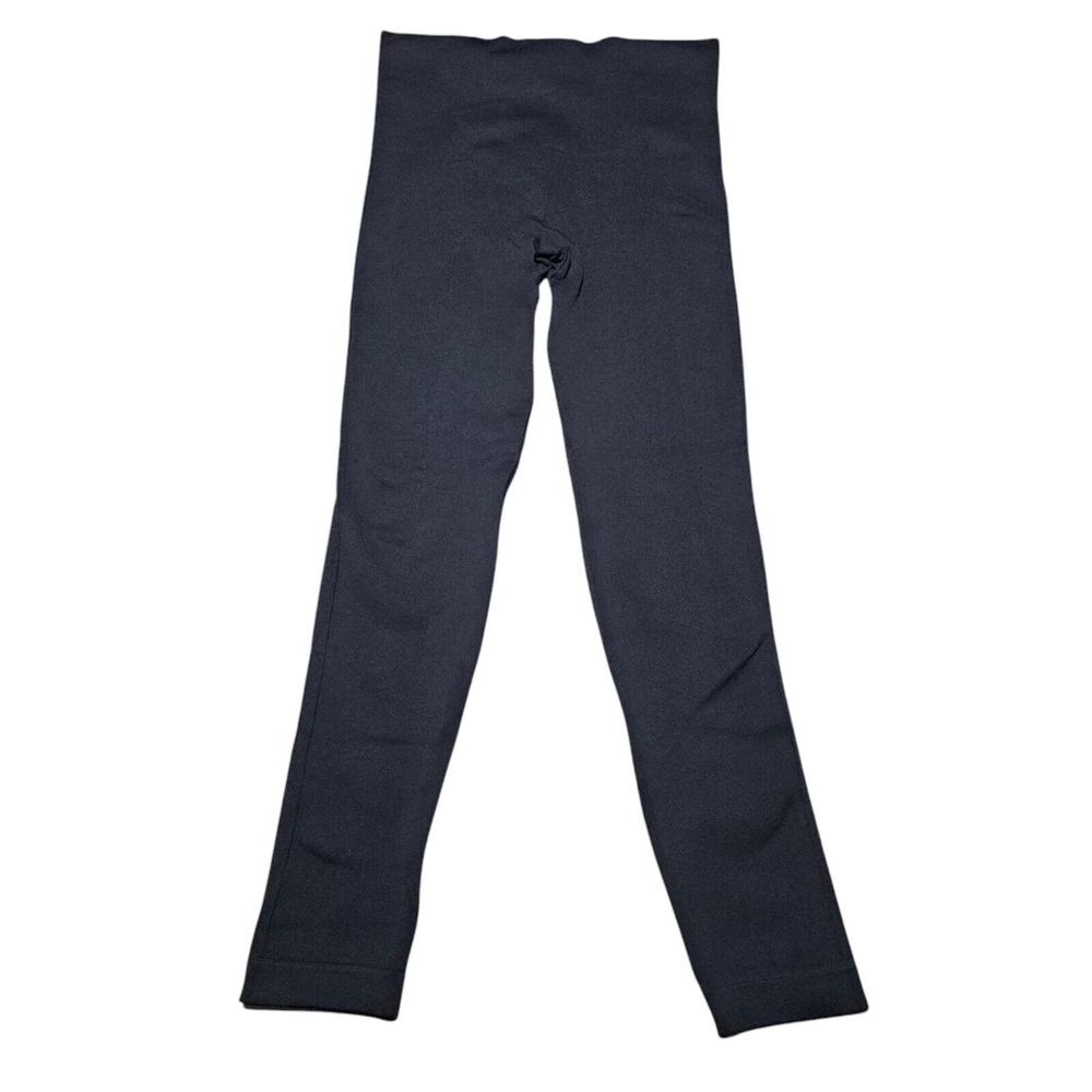 Spanx Look At Me Now Seamless Leggings‎ Womens Sz M Ankle Length Navy Blue